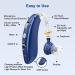 Rechargeable Hearing Aids for Seniors with Noise Cancelling - Blue | Nano Digital Amplifier for Invisible Hearing Loss - Buy Online on GoSupps.com