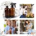 BonyTek Glass Spray Bottle Kit - 12 (2oz, 4oz, 8oz) + 12 Roller Bottles - Anti-UV, Multi Size for Aromatherapy, Facial Moisturizing - Amber - Buy Online on GoSupps.com