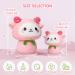 Mewaii 8'' Soft Pink Sheep Mushroom Pillow - Cuddly White Cow Plush Toy for Kids - Buy Online on GoSupps.com