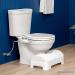 Luxe Comfort Soft Ergonomic Toilet Footstool | Adjustable 5-7 Inch Height | Removable Cushion | Waterproof PU Leather | White - Buy Online on GoSupps.com