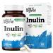 Wild & Organic Inulin Prebiotic Fiber Capsules 1400 mg - Digestive & Gut Support - Chicory Root Inulin Powder Supplement - Vegan No Fillers Non-GMO - 60 Count 60 Count (Pack of 1)