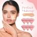 MOTZU 12-Piece Cotton Powder Puff Set - Triangle Wedge Shape for Contouring Under Eyes and Corners - 2.76 inch with Strap - Pink - Buy Online on GoSupps.com