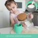 Sperric Silicone Mini Cups for Toddlers - 2 Pack, 4.5 oz - Light Blue/Cool Gray - Buy Online on GoSupps.com