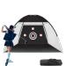 T up Golf Net with Hitting Mat 10 7ft Golf Practice Driving Net for Backyard Parkgolf Indoor Outdoor Use Gifts for Golf Swing Trainer Golfers Novice Even God Must Practice His Putter (Black 1 Pack) Target Cloth A