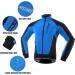 Lixada Men's Waterproof Windproof Bicycle Jacket | Thermofleece MTB Racing Coat for Autumn & Winter Cycling - Buy Online on GoSupps.com