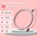 Weighted Hoola Exercise Fit Hoop for Weight Loss | 26 Detachable Knots | Infinity Silent Hoop with Counter | Pink - Buy Online on GoSupps.com