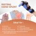 Scurnhau Resting Hand Splint - Finger Support for Stroke Recovery, Carpal Tunnel, Arthritis - Left/Right S/M - Buy Online on GoSupps.com