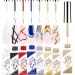 MIZHSE Nail Art Gel  Classic Painting Gel Art Liners Drawing Gel Nail Liner Polish Nail Wire Pulling Gel Kit DIY Line Art Gel UV LED Curing Requires Nail Painting Gel Polishes(Gel Liner Nail Art Polish Set)