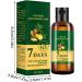 Ginger Huile de croissance des cheveux Ginger anti-chute 7 jours repousse 7 jours huile germ e au gingembre pour nourrir les racines des cheveux r pare les cheveux ab m s nourrit les racines des - Buy Online on GoSupps.com