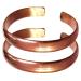 Copper Bracelet For Men & Women for Arthritis Relief  Pure Copper Bracelet Made with Solid Copper  Relief of Joint Pain, Arthritis, Joint Inflammation and Skin Allergies (Set of 2, Healing Plain) 2 Count (Pack of 1) Plai