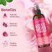 Organic Netra Rose Water with Vitamin C | Exfoliating Mist Spray for All Skin Types | Paraben & Alcohol Free | 200ml - Cleanses Pores Controls Oil & Removes Makeup - Buy Online on GoSupps.com