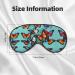 Unisex Butterfly & Cello Print Sleep Eye Mask - Soft Comfort for Travel Yoga & Shift Work - Buy Online on GoSupps.com