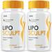 (2 Pack) Lipo Sculpt Capsules LipoSculpt Pills Advanced Loss Support Supplements Capsulas Premium Health Wellness Formula Natural Ingredients for Healthy Digestion Maximum Energy Pastillas (120 ct)