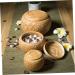 Cabilock Flower Tea Basket Containers for Food Tea House Basket Household Storage Rack Weaving 10X10X8CM As Shown - Buy Online on GoSupps.com