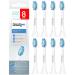 Brushmo Replacement Toothbrush Heads Compatible with Philips Sonicare Optimal Gum Health HX9033 White 8 Pack.