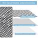 Grey Portable Foldable Nappy Changing Mat | Unisex Travel Diapering Sheet | Absorbent Cotton Bed Pad (60x35cm) - Buy Online on GoSupps.com