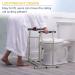 Drive Medical RTL12079 White Handicap Grab Bar for Toilets - Supportive Bathroom Safety Accessory - Buy Online on GoSupps.com