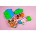b.box Food Storage Container with Two Sealed Compartments | Reusable Snack Box for Kids | Silicone Material | Open/Close Clip | Ocean Breeze - Buy Online on GoSupps.com