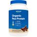 Nutricost Organic Pea Protein Powder (3 LBS) Chocolate - Certified USDA Organic Protein from Plants Vegetarian Friendly Gluten Free Non-GMO