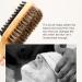 Double-Sided Hairbrush & Mustache Brush for Men | Rubber Wood Handle Bristle Imitation - Premium Beard Care Tools - Buy Online on GoSupps.com