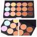Vodisa Ultra Contour Kit - 15 Color Blemish Concealer Palette for Face Makeup - Beauty Cosmetics Cream Contour & Highlighter Palette - Buy Online on GoSupps.com