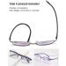 Lanomi Classic Bifocal Reading Glasses with Blue Light Filter | UV400 Protection for Men & Women - Stylish Semi-Frame 2.5 Diopters - Buy Online on GoSupps.com