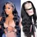 28 Inch Lace Front Wigs Human Hair 13x4 Body Wave Human Hair Wigs for Black Women Glueless HD Transparent Lace Frontal Wigs With Baby Hair 150% Density Pre Plucked Bleached Lace Front Body Wave Wig 28 Inch ( Pack of 1 ) ...