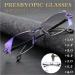 Luckky Titanium Progressive Multifocal Reading Glasses +2.0 | Dual-Use Anti-Blue Light Vision Diamond-Ground Bifocals & Case - Shop Internationally! - Buy Online on GoSupps.com