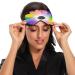 Sleep Mask - Light Blocking Rainbow Flower Eye Mask for Comfortable Sleeping | Adjustable Floral Eye Cover for Men & Women | Perfect for Travel Naps & Work - Buy Online on GoSupps.com