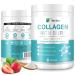 Multi Collagen Burn Powder Metabolism&Body Composition Support Types I/II/III/V/X L-Carnitine+Green Tea Extract Skin Joints&Muscle Support 30 Servings