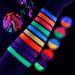 Ecofavor Water Activated UV Reactive Pastel Cake Eyeliner - 10 Colors Hydra Eye Liner for Face & Body - Glow in Blacklight for Halloween & Club Makeup - Buy Online on GoSupps.com