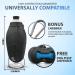 Innoshopp Dog Water Bottle - Portable & Leak Proof Dispenser for Dogs - BPA Free with Carabiner - Ideal for Walking, Hiking, Travel - Black - Buy Online on GoSupps.com