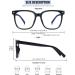 Shop Oversized Blue Light Blocker Glasses for Women | Square Computer Eyeglasses to Reduce Eye Strain - Black - Buy Online on GoSupps.com