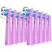Compatible with Brusheez Kids Electric Toothbrush Replacement Brush Heads for Brusheez Kids Electric Toothbrush 10 Pack (Purple Medium) Purple 1 Count (Pack of 10)