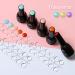 120 Pcs Round Transparent False Nail Display Tips with Adhesive Sticker - Nail Art Color Display Chart for Polish Training and Practicing - Buy Online on GoSupps.com
