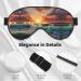 Ocean Sunset Scenery Print Eye Mask | Unisex Soft Comfort Sleep Shade for Travel Yoga & Shift Work - Buy Online on GoSupps.com