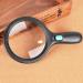 Magnifying Glasses Vision aids Handheld Magnifier Extra Large 5.5" Magnifying Glass with Bright 10 LED Lights 2X Lens 5X Zoom Reading Handheld Glass Stationery Office Supplies 1PCS Journey - Buy Online on GoSupps.com