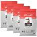 William Coffee | ITALIANO ESPRESSO Ground Medium Roast | Specialty Grade Organic Coffee Certified Fair Trade Kosher Sustainably Roasted in Canada 340 g (12oz) resealable bag (pack of 4) ITALIANO 340 g (Pack of 4)