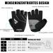 Atercel Bicycle Gloves for Men & Women - 5mm SBR Padding Shock-Damping MTB Gloves - Durable Comfortable Sports Gear - Black - Buy Online on GoSupps.com