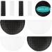Heallily 2 Pairs Sponge Shoulder Pads Sewing Set-in for Jacket Blazer T-Shirt Dress, 1cm (Black White) - Buy Online on GoSupps.com