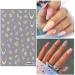VOTACOS 7 Sheets Flower Nail Art Stickers - 3D Embossed Spring Floral Decals for Manicure | Colorful Daisy French Tip Accessories - Buy Online on GoSupps.com