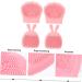  Beatifufu 4 Pieces Cleansing Brush Rabbit Ears Body Massager Facial Cleansing Brush Hand Massager Face Massager Silica Gel Miss Bear Paw Household - Buy Online on GoSupps.com