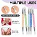 5 Pcs Dual Tipped Silicone Nail Tools - Acrylic Handle Nail Art Brushes for Home & Salon - Buy Online on GoSupps.com