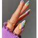 24 Pcs Colorful Candy Swirl Stiletto Press On Nails with Glue - Luvehandicraft - Buy Online on GoSupps.com