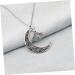 ifundom Delicate Neck Jewelry Cutout Moon Necklace Vintage Decor Yoga Ornament Dainty Necklace Romantic Necklace Pendant Lotus Flower Decor - Buy Online on GoSupps.com