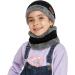 Kids Winter Knit Beanie Hat and Scarf Set with Fleece Lining - Black - One Size - Buy Online on GoSupps.com