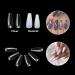 Ballerina False Nails - 500 Long Coffin Shape Tips | Transparent Press On Nails | VIVID STELLA High Radiant Clear Cover - Buy Online on GoSupps.com