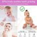 Hollow Teether Tubes 5-Pack - Soft Silicone Teething Toy for Babies 0-12 Months | Chew Straw Toy with Cleaning Brush | Dishwasher Safe - 6.6in - Buy Online on GoSupps.com
