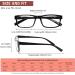 Cojwis 6-Pack Blue Light Filter Reading Glasses for Women - Rectangle Frame Spring Hinges Anti-Blue Ray 2.0x Magnification - Buy Online on GoSupps.com