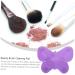 MAGICLULU Silicone Scrub Pad - Makeup Brush Cleaner Tool | Beauty Applicator & Scrubber | Purple Cosmetic Brush Cleaning Instrument - Buy Online on GoSupps.com